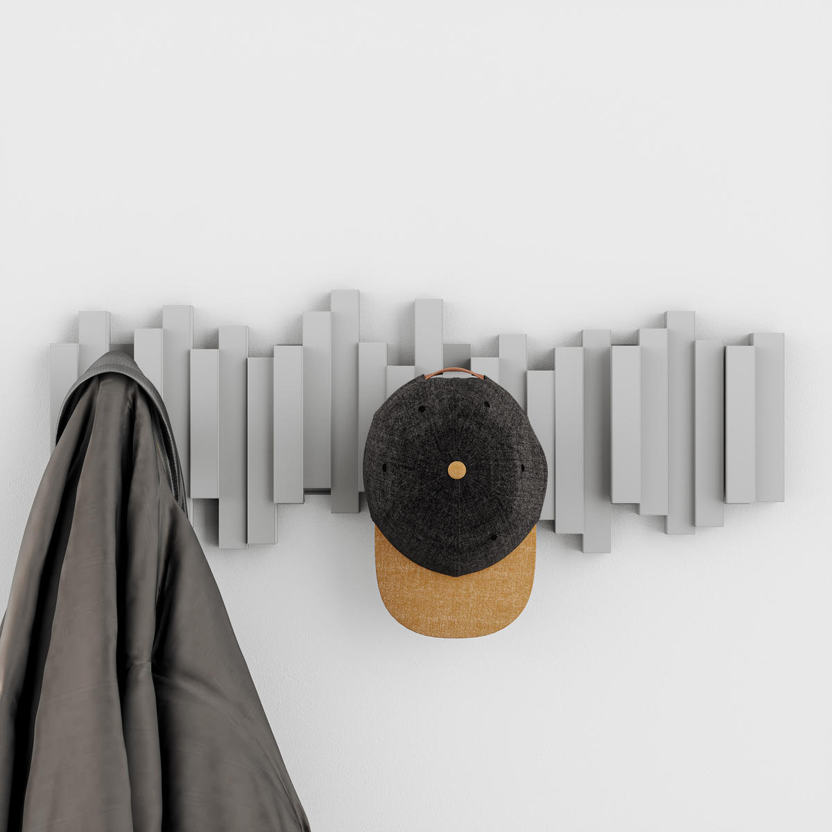 GARDEROBENLEISTE  in Grau  - Grau, Design, Kunststoff (49/18/3cm) - Umbra
