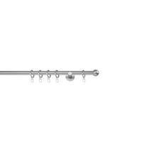 VORHANGSTANGENSET 330 cm  - Edelstahlfarben, Basics, Metall (330cm)