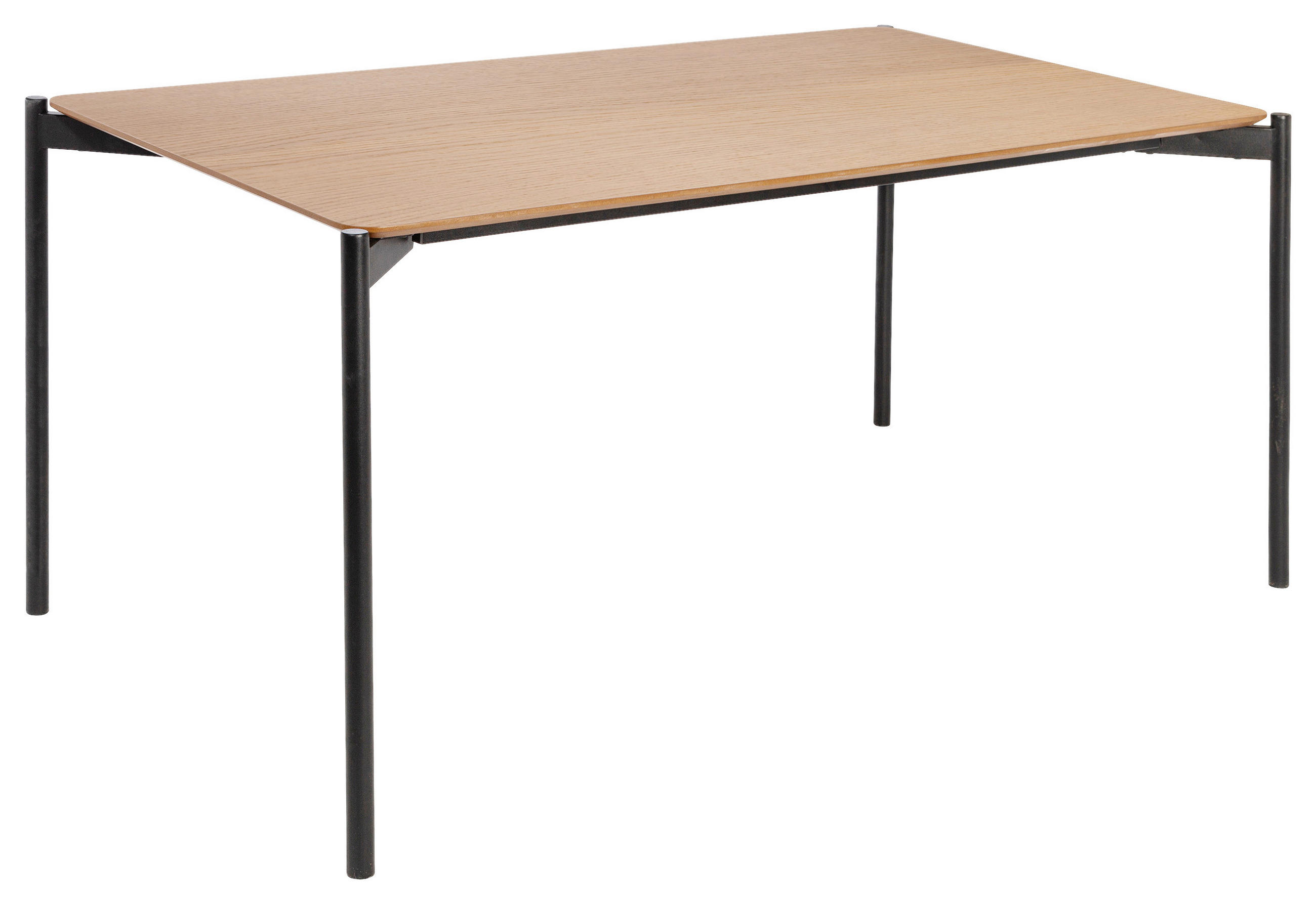 ESSTISCH 160/90/76 cm Metall Schwarz  - Schwarz, Design, Holz/Metall (160/90/76cm) - MID.YOU