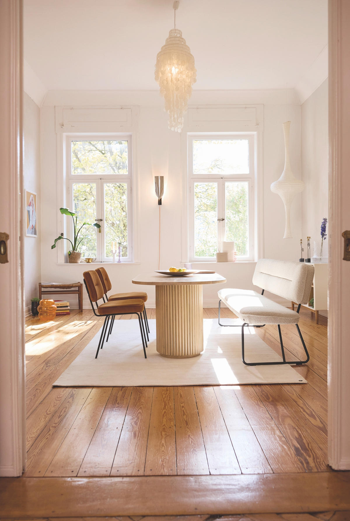 ESSTISCH 180/90/73 cm Echtholz  Holz rechteckig Naturfarben  - Naturfarben, MODERN, Holz (180/90/73cm) - MID.YOU