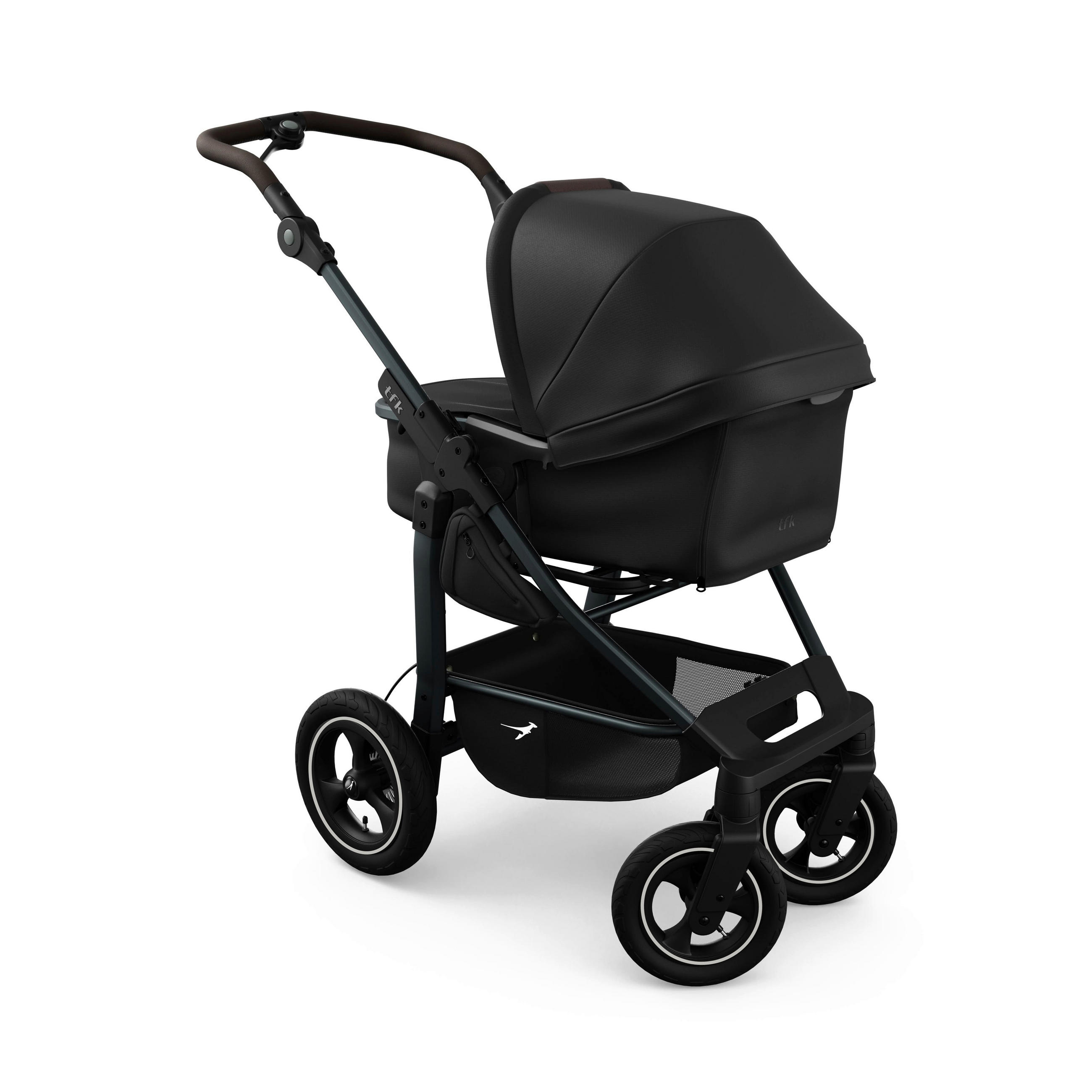 KOMBIKINDERWAGEN  mono4 2-in-1 Kombikinderwagen  schwarz  - Schwarz, Basics, Textil/Metall (57/110/108cm) - TFK