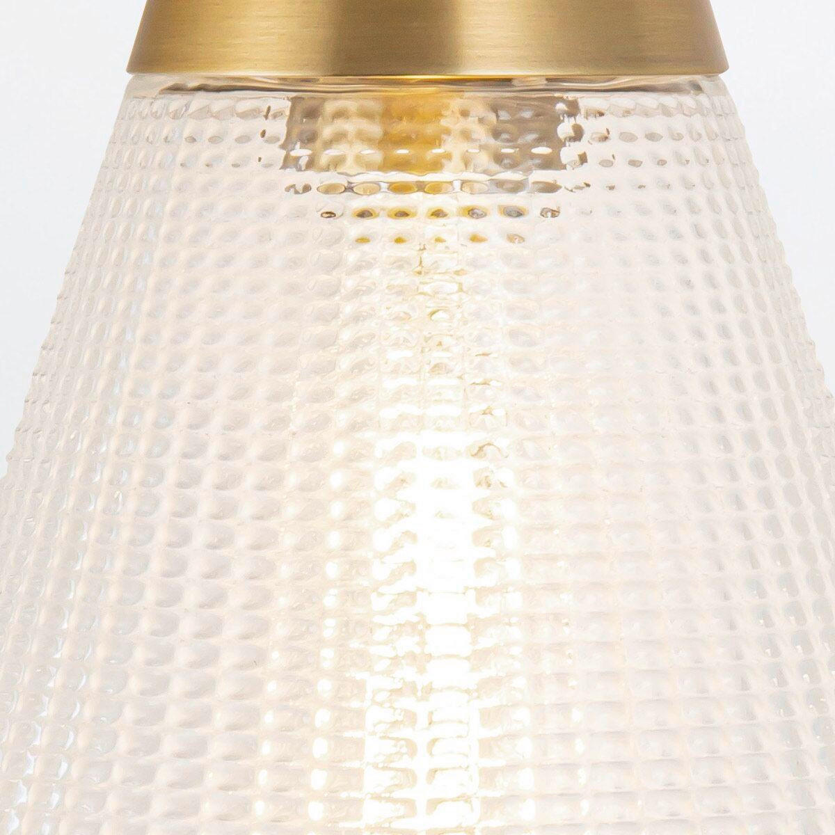 WANDLEUCHTE   - Messingfarben, KONVENTIONELL, Glas/Metall (29,5/15,2/19,1cm) - Elstead Lighting