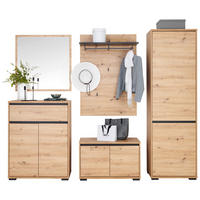GARDEROBE  in 220/195/38 cm  - Anthrazit/Eiche Artisan, MODERN, Holzwerkstoff (220/195/38cm) - Xora