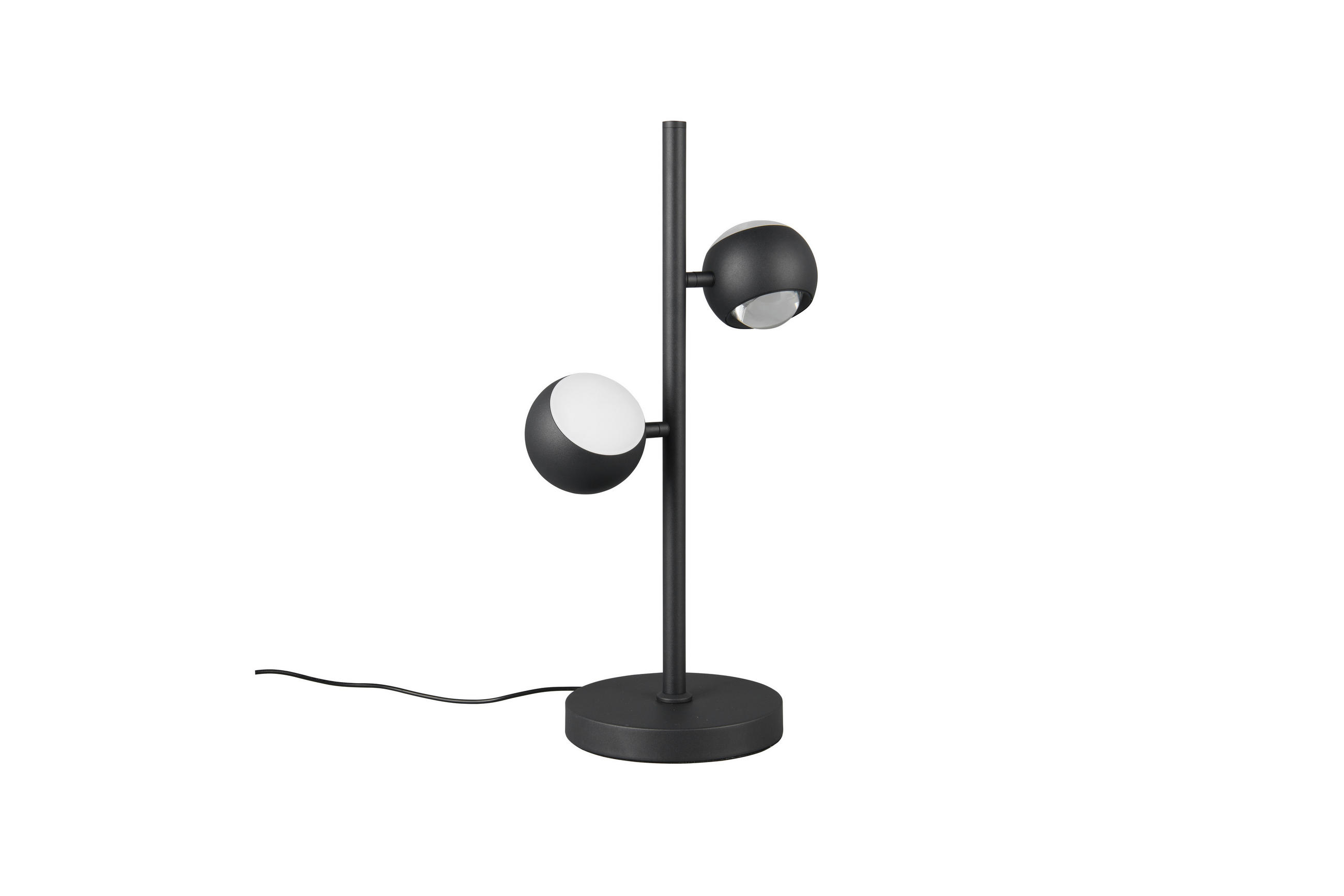 LED-TISCHLEUCHTE Musterring 26,5/16/50 cm   - Schwarz, KONVENTIONELL, Metall (26,5/16/50cm) - Musterring