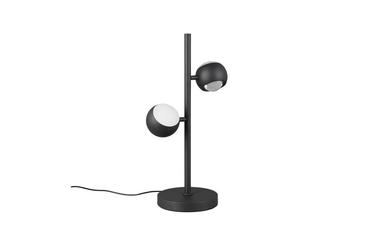 LED-TISCHLEUCHTE Musterring 26,5/16/50 cm   - Schwarz, KONVENTIONELL, Metall (26,5/16/50cm) - Musterring