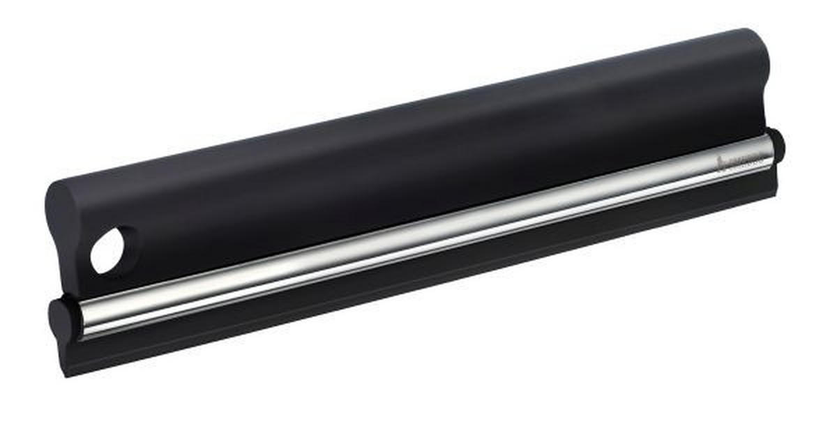 DUSCHABZIEHER - Schwarz, Basics, Kunststoff (24cm) - Smedbo