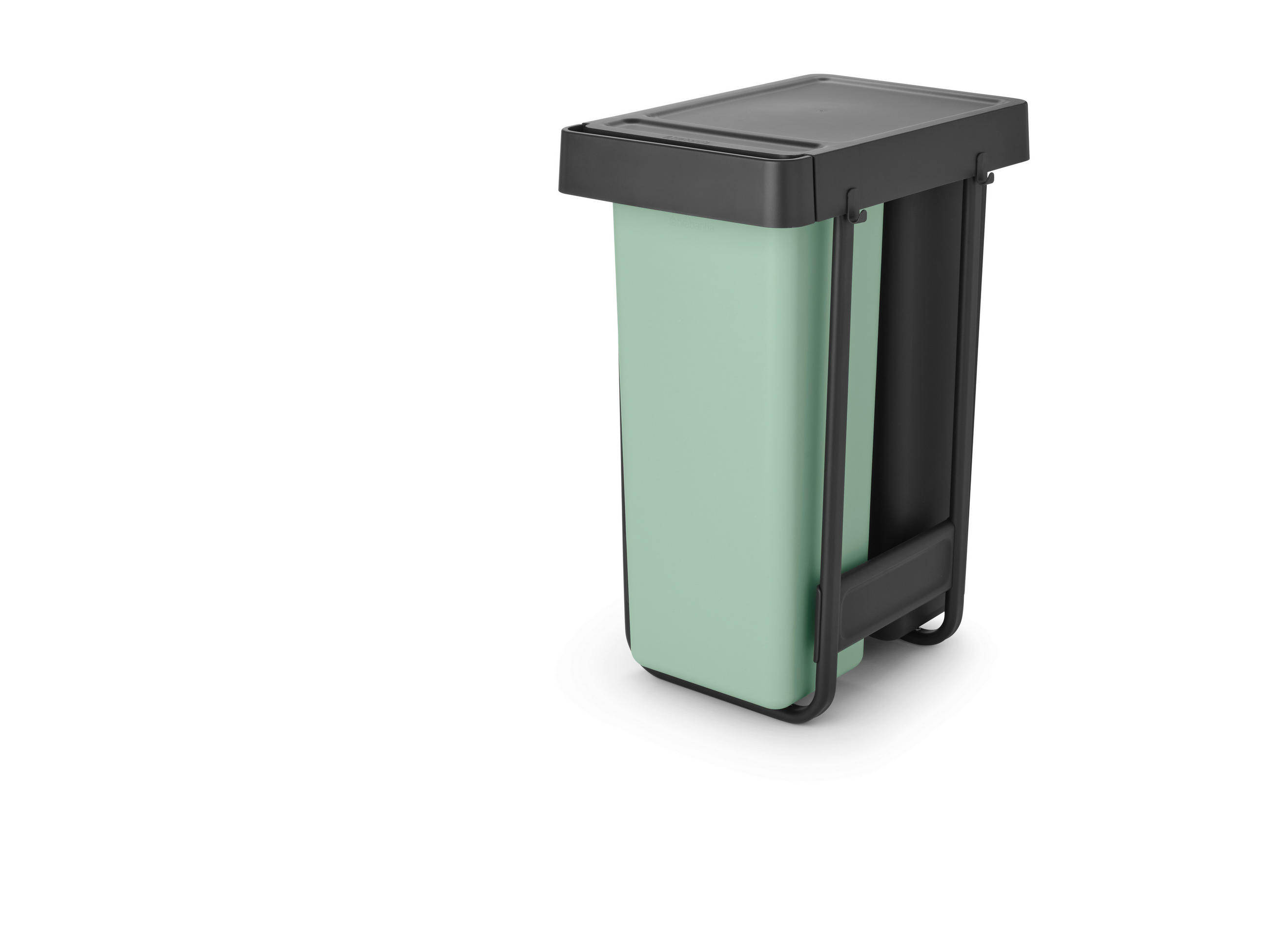 BEÉPÍTHETŐ SZEMETES 2×30 l  - jadezöld/sötétszürke, Basics, műanyag (60l) - Brabantia