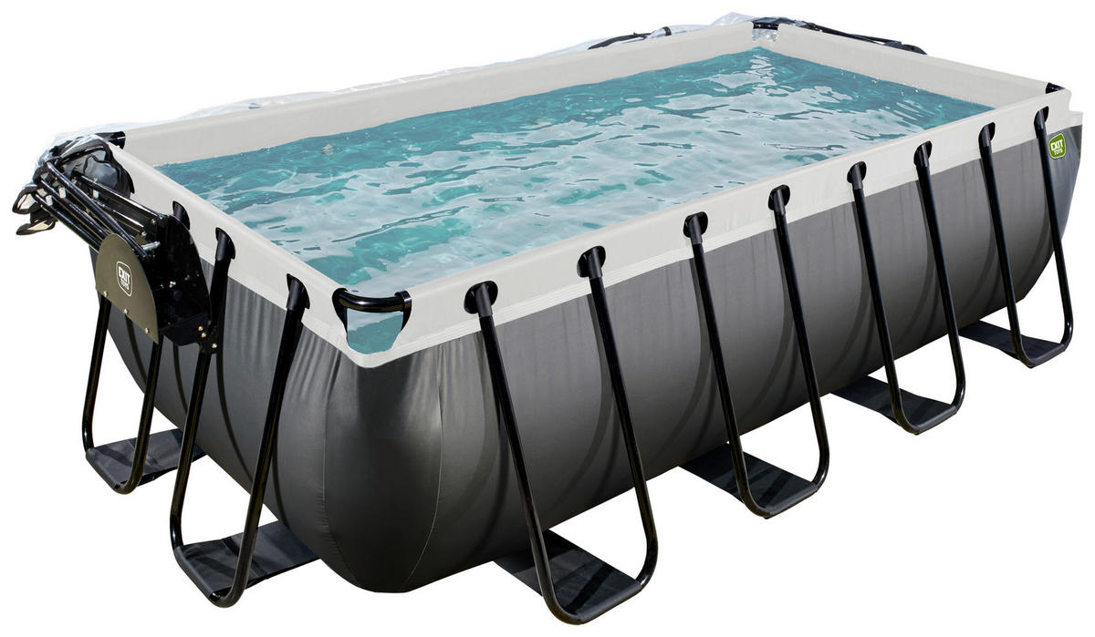 POOL 400/200/100 cm  - Anthrazit, Konventionell, Kunststoff/Metall (400/200/100cm) - EXIT Toys