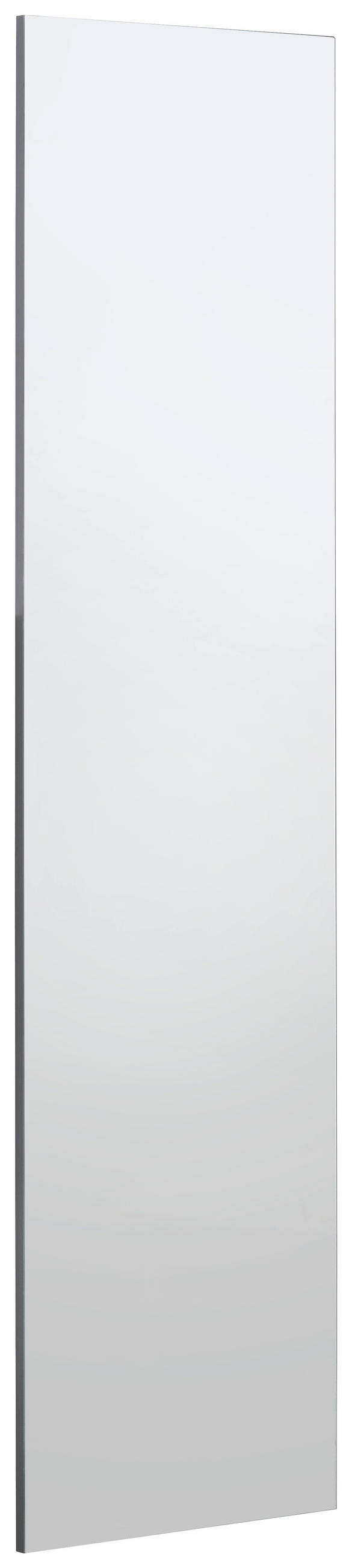 NÁSTĚNNÉ ZRCADLO, 38/151/3 cm,  - barvy grafitu, Design, kompozitní dřevo/sklo (38/151/3cm) - Voleo