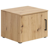 NADSTAVEC NA SKRIŇU, dub artisan, 45/35/40 cm - čierna/dub artisan, Modern, kompozitné drevo/plast (45/35/40cm) - Carryhome