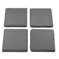 PLATZTELLER 10/10 cm  - Schieferfarben, Konventionell, Stein (10/10cm) - Ambia Home