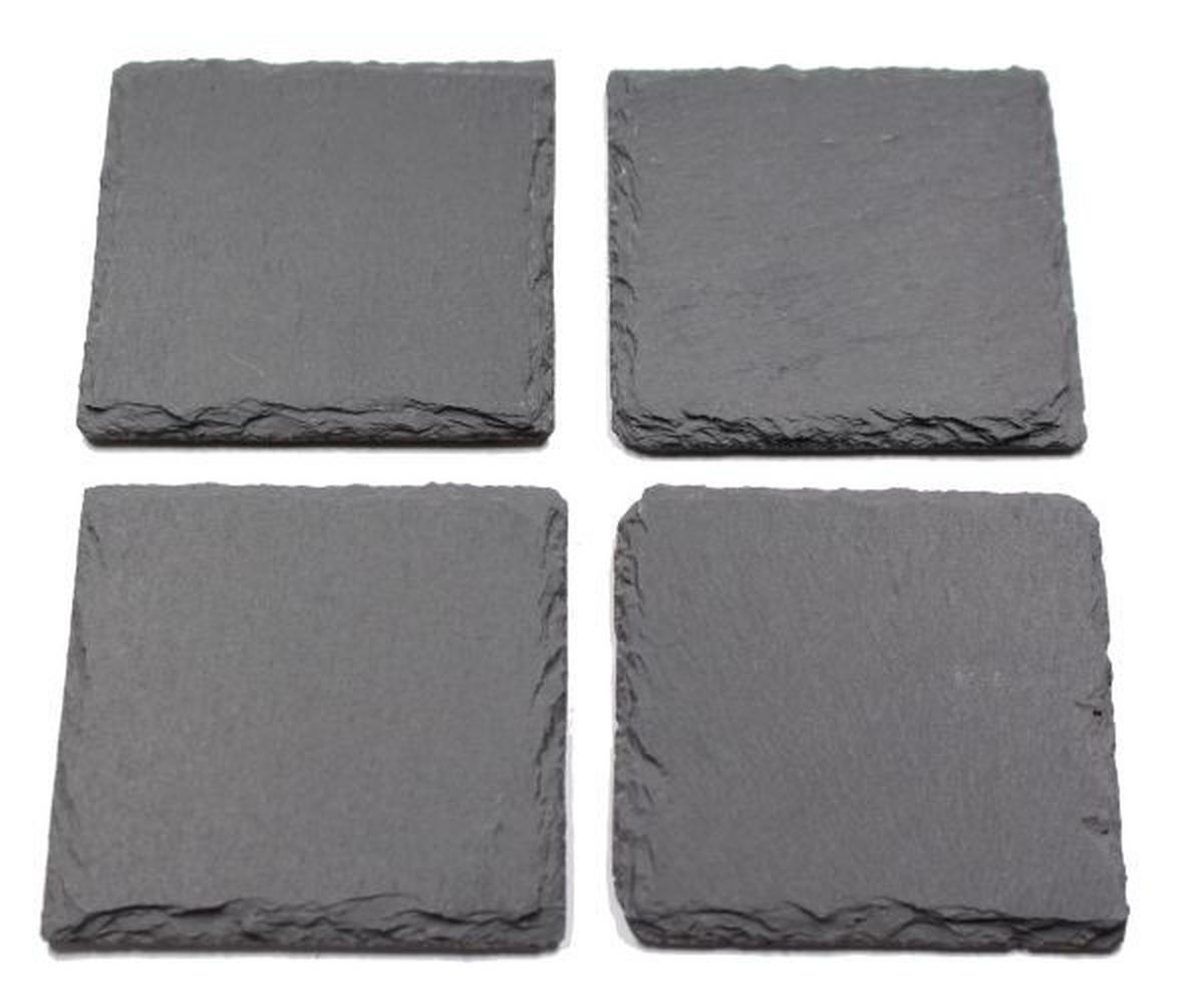 PLATZTELLER 10/10 cm  - Schieferfarben, Konventionell, Stein (10/10cm) - Ambia Home