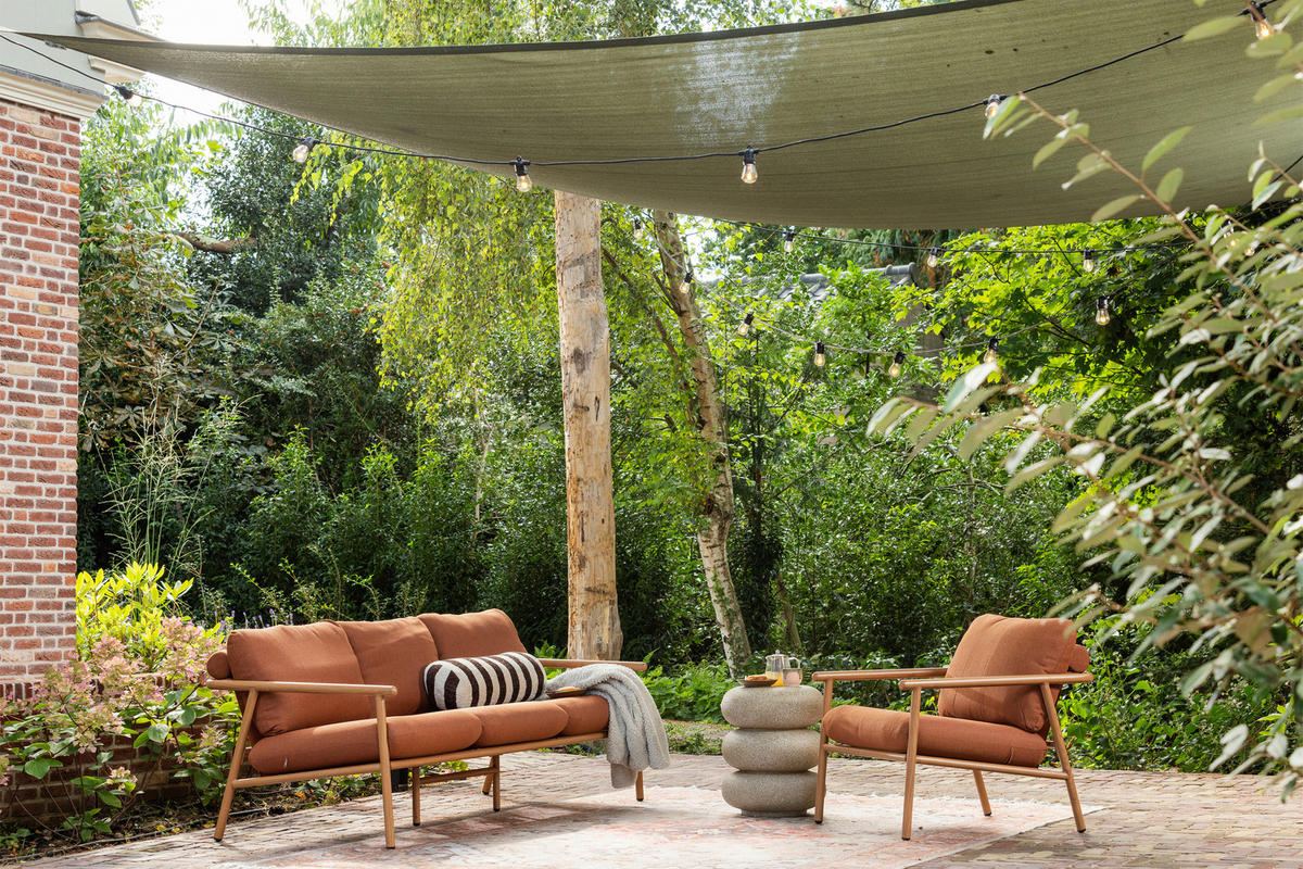 BEISTELLTISCH 40/40/50 cm Laurel Beige rund  - Beige, Design, Metall (40/40/50cm) - Livetastic