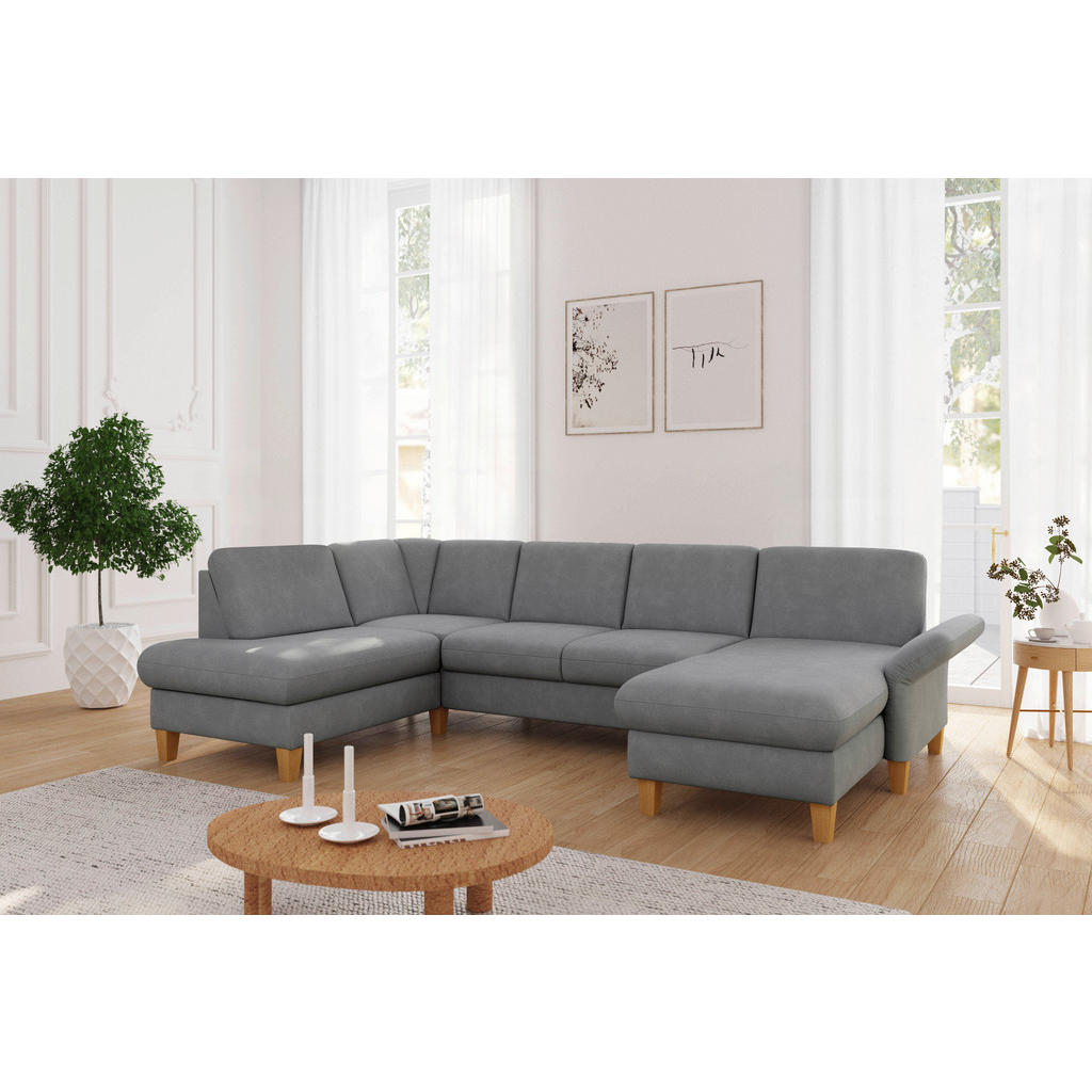 Sit & More SEDACIA SÚPRAVA, textil, sivá