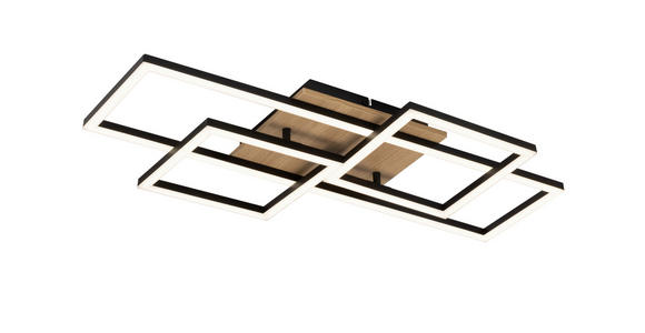LED-DECKENLEUCHTE Worcester 70/38/7,5 cm  - Braun, Basics, Holz/Kunststoff (70/38/7,5cm) - Novel