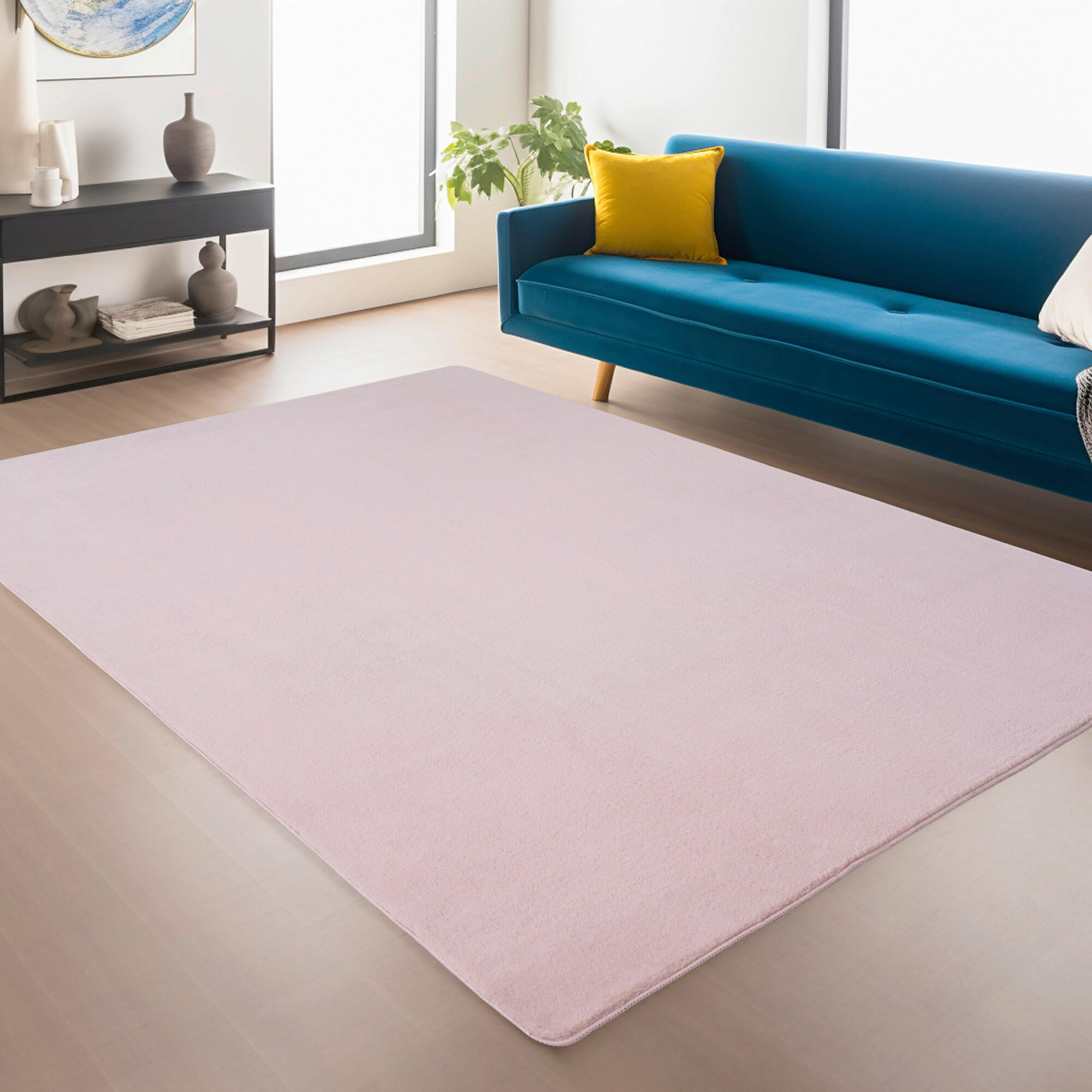 WEBTEPPICH 60/100 cm Joy Rosa - Rosa, Design, Textil (60/100cm)