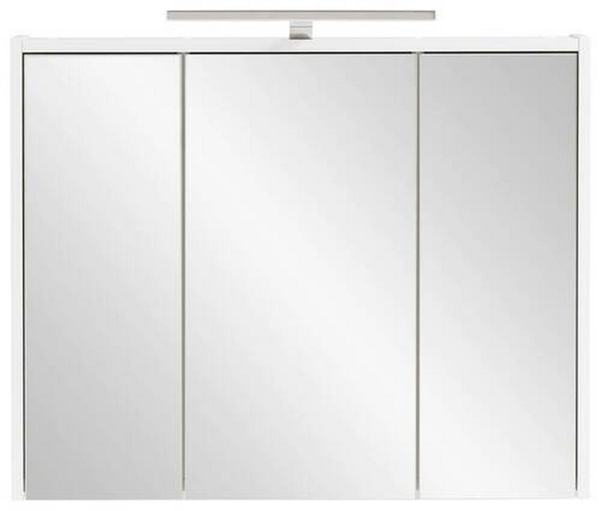SPIEGELSCHRANK 74,5/65/16 cm  - Weiß Hochglanz/Weiß, MODERN, Glas/Holzwerkstoff (74,5/65/16cm) - MID.YOU