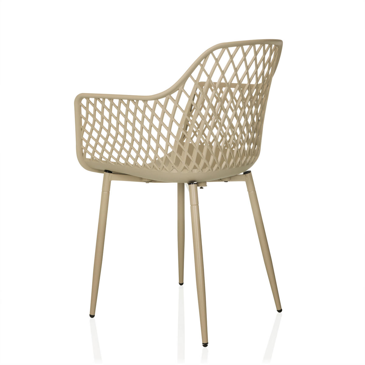 GARTENSTUHL Beige  - Beige, MODERN, Kunststoff/Metall (56/81/50cm) - MID.YOU
