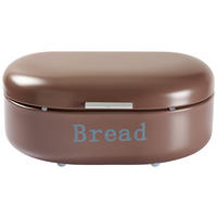 BROTKASTEN - Transparent/Silberfarben, KONVENTIONELL, Kunststoff/Metall (40,5/26,5/18,8cm) - Homeware Profession.