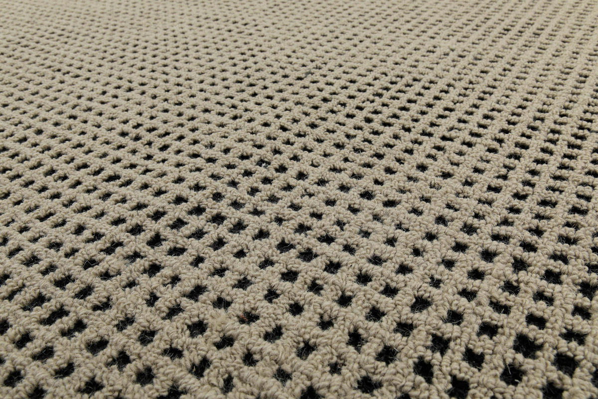 WEBTEPPICH Wohnzimmer 70/140 cm Hamptons Twentynine Schwarz, Sandfarben rechteckig  - Sandfarben/Schwarz, Design, Textil (70/140cm) - WECON HOME