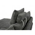 ECKSOFA in Webstoff Schwarz  - Schwarz, KONVENTIONELL, Textil/Metall (183/293cm) - Carryhome