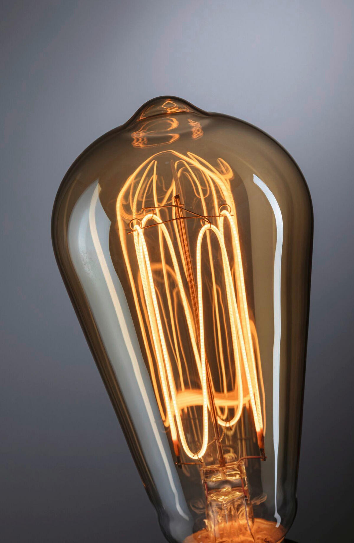 LED-LEUCHTMITTEL   E27 4,2 W 300 lm  - Goldfarben, Basics, Glas (6,4/14,3cm) - Paulmann