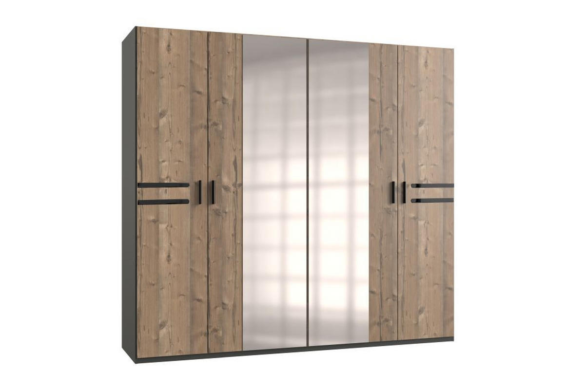 SPAVAĆA SOBA     - boje grafita/boje smreke, Moderno, staklo/drvni materijal (509/208/210cm) - Ti'me