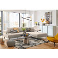ECKSOFA  in Mikrofaser Creme  305/224 cm  - Creme/Schwarz, Design, Textil/Metall (305/224cm) - Dieter Knoll