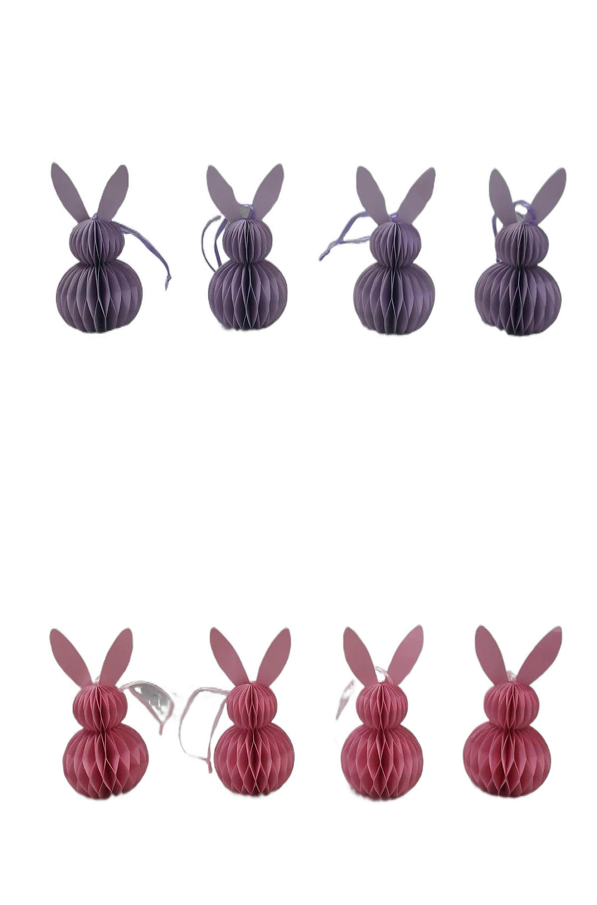 DEKOHASE - Pink/Lila, LIFESTYLE, Papier/Textil (6,6/14cm)