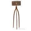 GOLVLAMPA GOOD&MOJO 50/50/145 cm    - svart/naturfärgad, Trend (50/50/145cm) - Good & Mojo
