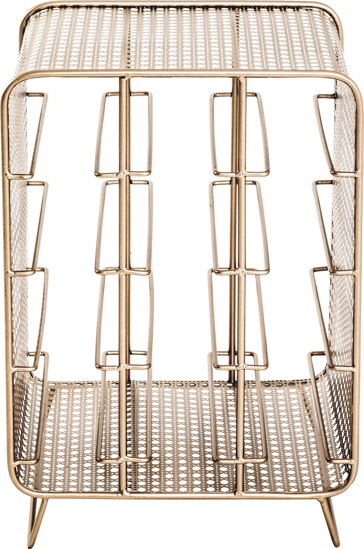 FLASCHENREGAL 30/46/24 cm  - Goldfarben, Design, Metall (30/46/24cm)