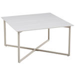 COUCHTISCH 80/80/45 cm quadratisch Beige  - Beige, Design, Stein/Metall (80/80/45cm) - Carryhome