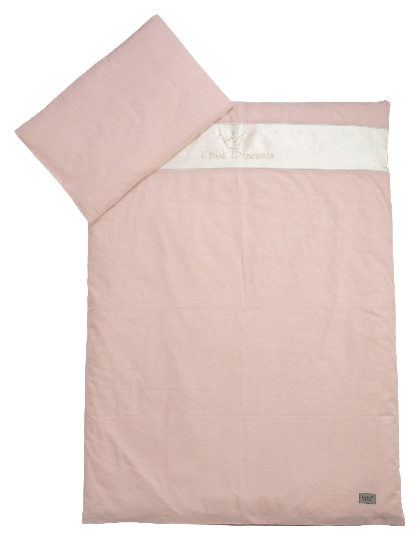 Bebe's Collection Babybettwäsche Prinz \u0026 Prinzessin 2023 Rosa 100x135 cm