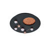 LED-DECKENLEUCHTE  50/10 cm    - Schwarz/Braun, Konventionell, Metall (50/10cm) - Trio Leuchten