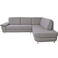 ROHOVÁ SEDACIA SÚPRAVA, textil, sivá - sivá/hliníková, Konventionell, kov/textil (262/212cm) - Ada Austria