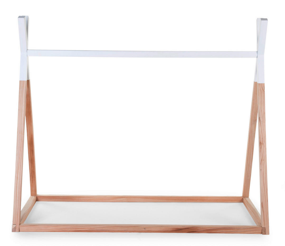 HAUSBETT  - Buchefarben/Weiß, Basics, Holz (70/140/124cm) - Childhome