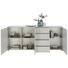 SIDEBOARD 200/83/38 cm - Hellgrau/Schwarz, Design, Holzwerkstoff (200/83/38cm) SIDEBOARD 200/83/38 cm - Hellgrau/Schwarz, Design, Holzwerkstoff (200/83/38cm)