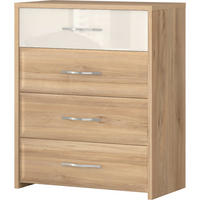 KOMODA, bež  - bež, Design, kovina/umetna masa (86/105/46cm) - Hom`in