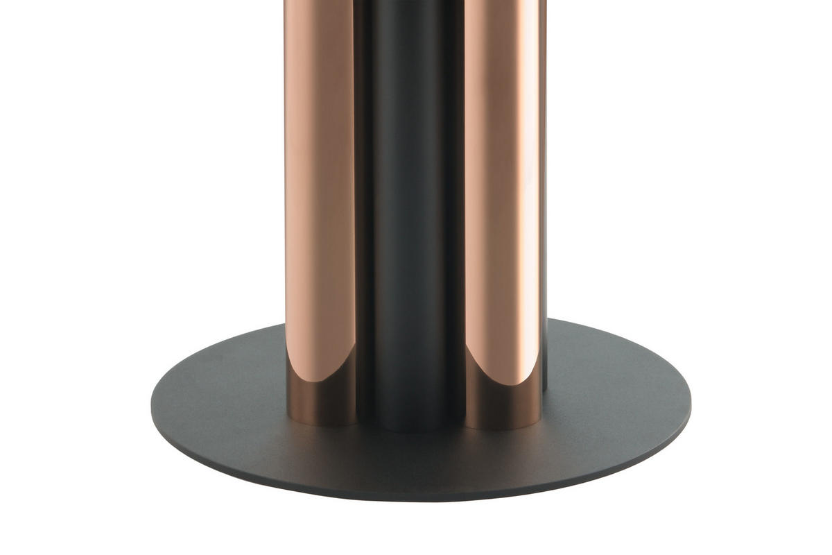 BEISTELLTISCH in Metall, Glas 46/46/52 cm  - Goldfarben, MODERN, Glas/Metall (46/46/52cm) - Kayoom
