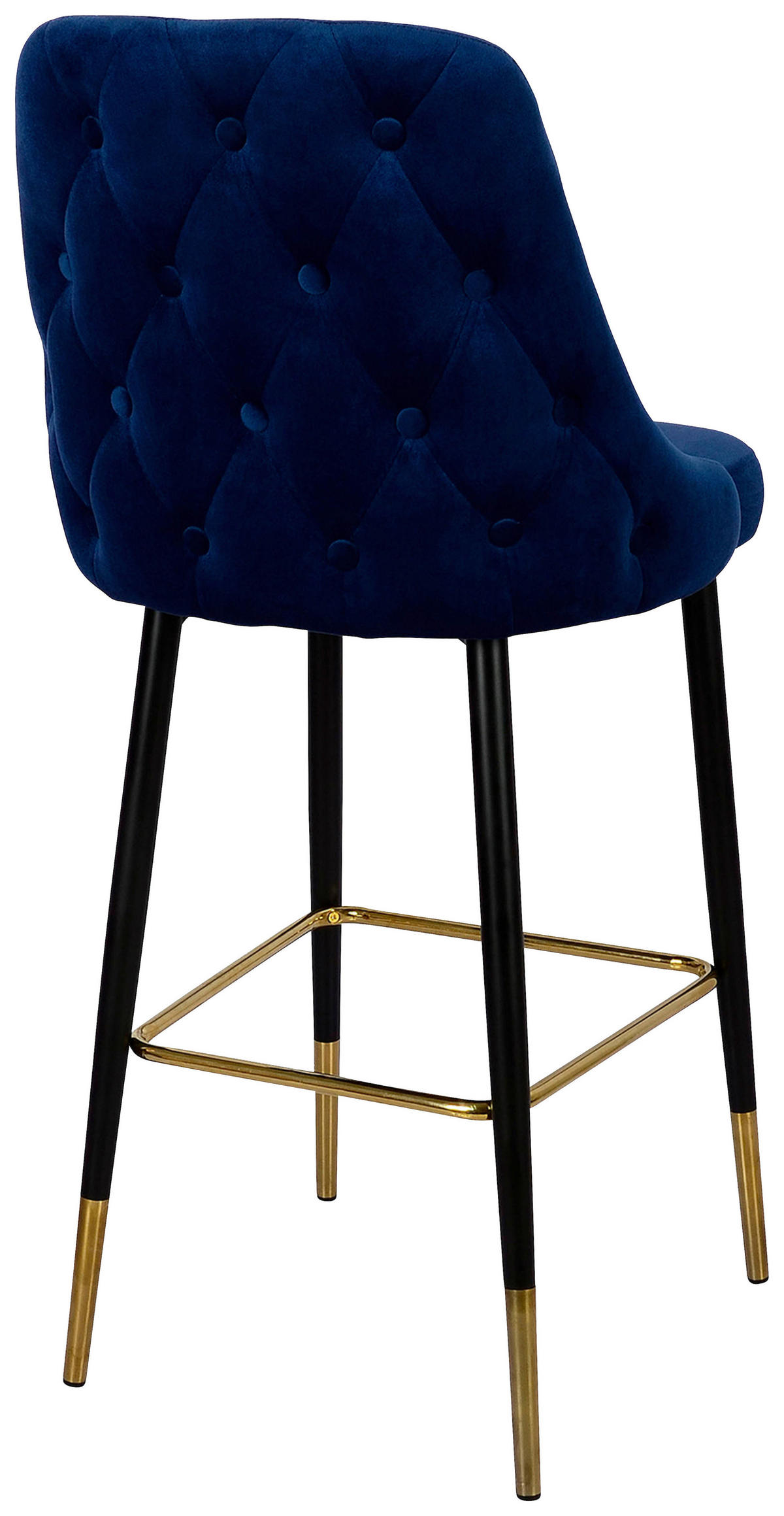 BAROVÁ ŽIDLE, modrá - modrá/černá, Moderní, kov/textil (53/110/57cm) - MID.YOU