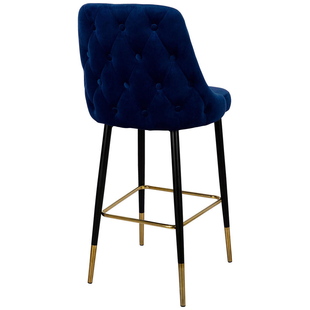 Thumbnail - Kayoom Barhocker, Blau, Textil, Stativgestell, 53x110x57 cm, Esszimmer, Barmöbel, Barhocker