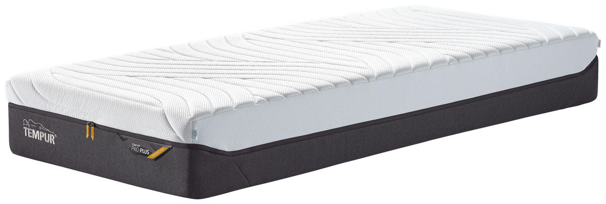 MATRATZE MEDIUM FIRM Pro Plus® Coolquilt 90/200 cm Höhe ca. 27 cm  - Anthrazit/Weiß, Basics, Textil (90/200cm) - Tempur