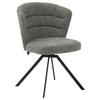 ARMLEHNSTUHL  Lederauswahl, Stoffauswahl Struktur  - Anthrazit/Grau, Design, Textil/Metall (63/83/63cm) - Schöner Wohnen