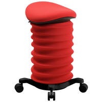 BÜROHOCKER 37,5/58-70/36 cm  - Schwarz/Dunkelrot, Design, Kunststoff/Textil (37,5/58-70/36cm) - Topstar