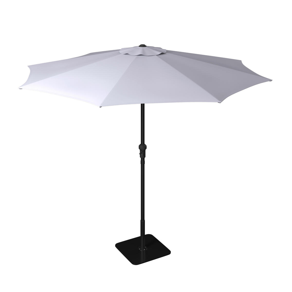 SONNENSCHIRM 250 cm   - Dunkelgrau/Hellgrau, MODERN, Textil/Metall (250cm) - Ambia Garden