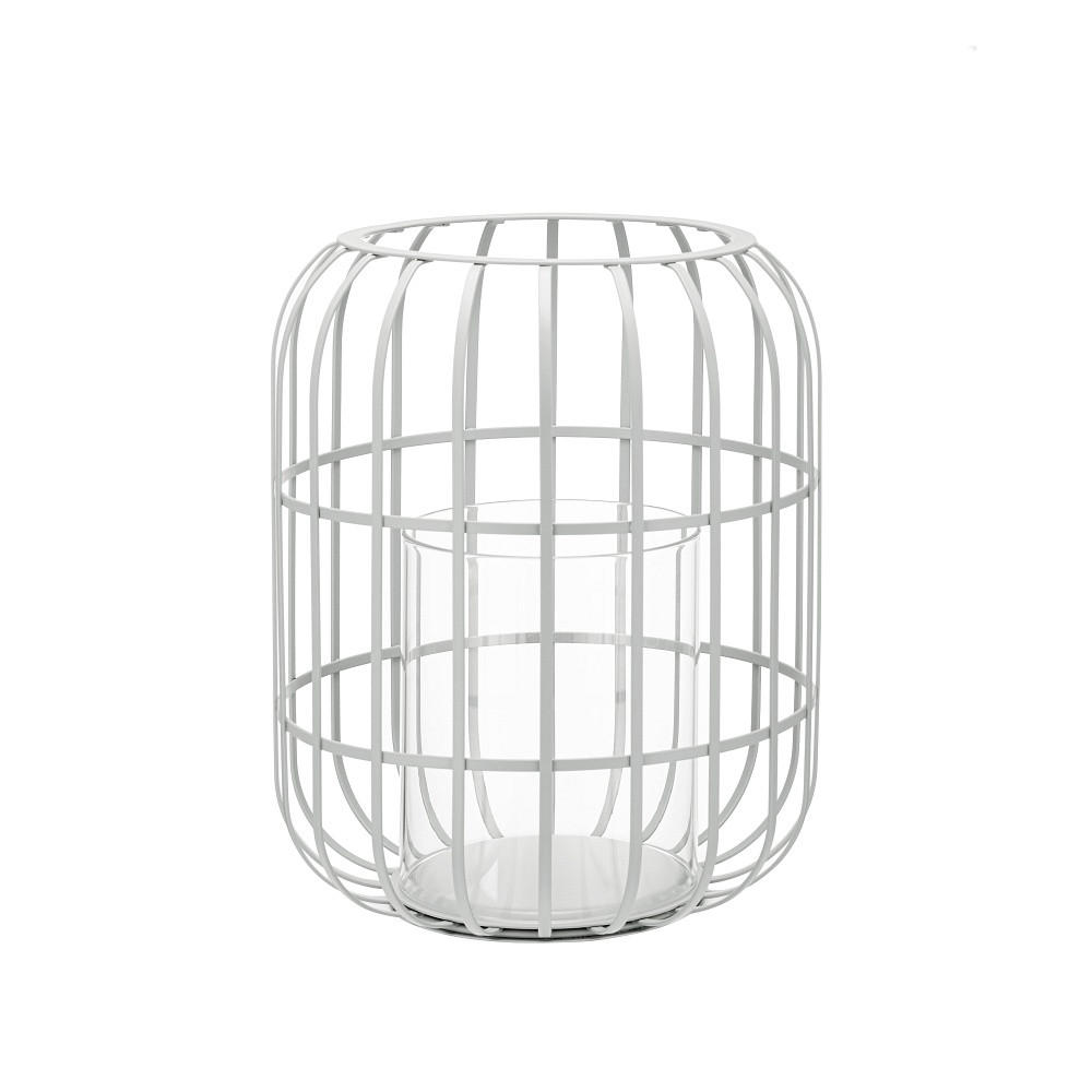 LATERNE - Hellgrau, KONVENTIONELL, Metall (27,8/34,2cm) - Blomus