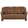 3-SITZER-SOFA in Mikrofaser Hellbraun  - Hellbraun/Beige, Konventionell, Textil/Metall (198/100/89cm) - Beldomo Comfort