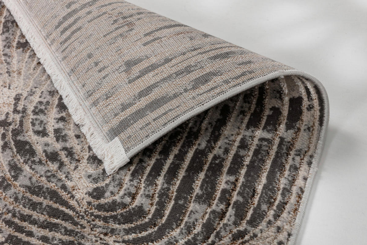 WEBTEPPICH Wohnzimmer 80/150 cm Castello Schwarz, Goldfarben rechteckig  - Goldfarben/Schwarz, Design, Textil (80/150cm) - Astra
