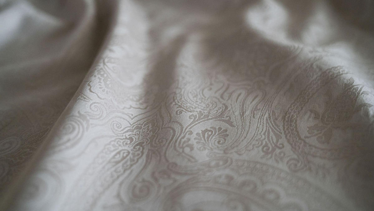 POVLEČENÍ, damašek, světle šedá, 140/200 cm - světle šedá, Basics, textil (140/200cm) - Fleuresse