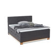 BOXSPRINGBETT 180/200 cm  in Anthrazit  - Anthrazit, Design, Holz/Holzwerkstoff (180/200cm) - Xora